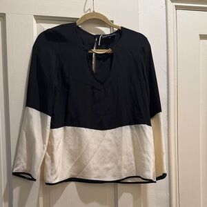 Karina Grimaldi Black and Cream Blouse